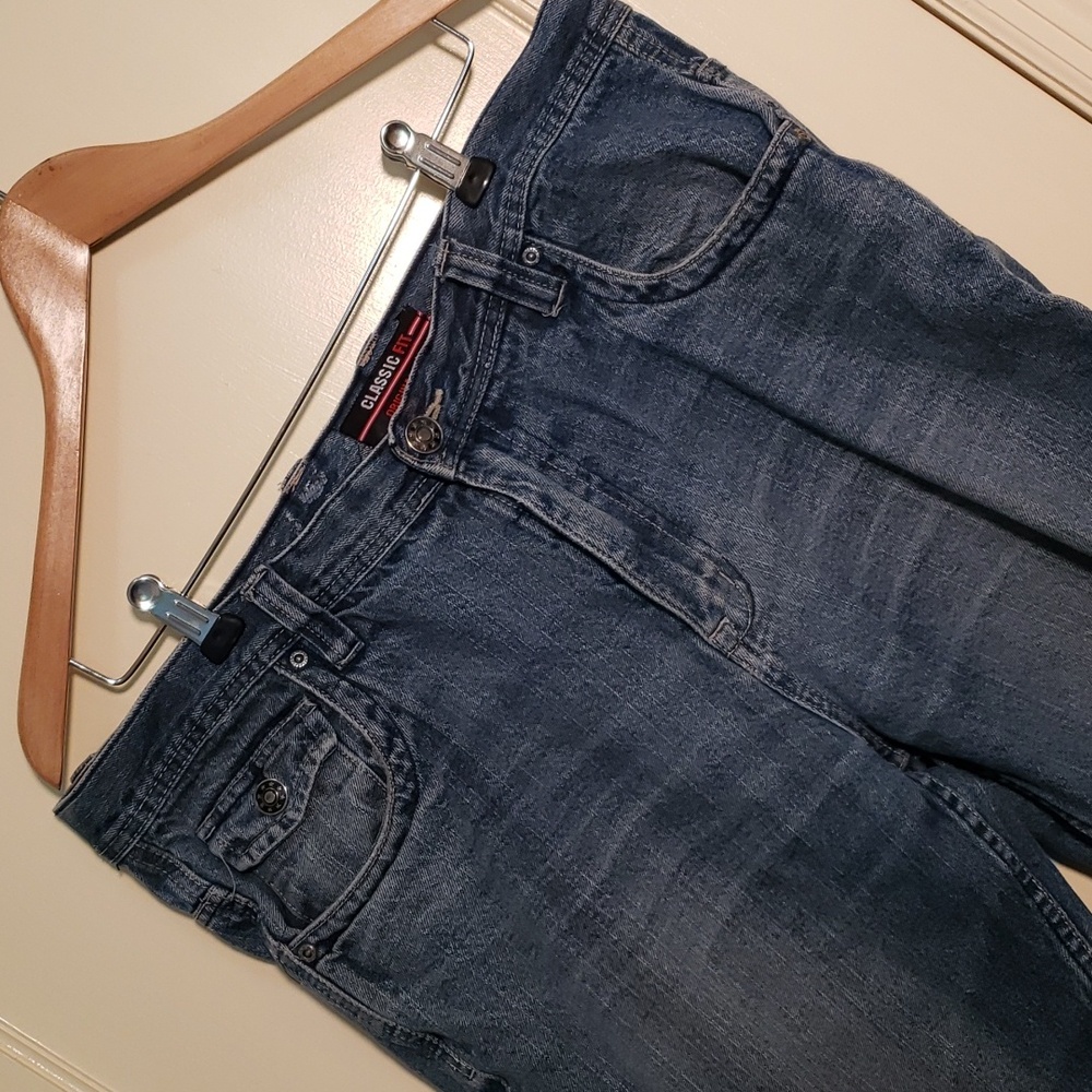 Classic Fit Original Denim Men's Blue Jean Shorts, Size 36" Waist, 100% Cotton